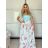 Kurzarm-Sommerkleid für Damen FIORE (S/M/L EINHEITSGRÖSSE) ITALIAN FASHION IMSM25019