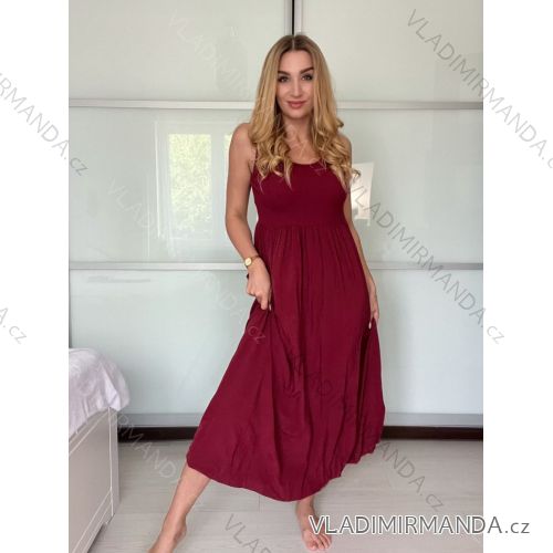 Sommerkleid mit Trägern Damen (S / M ONE SIZE) ITALIAN FASHION IM722103