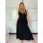 Sommerkleid mit Trägern Damen (S / M ONE SIZE) ITALIAN FASHION IM722103 -   schwarz -   S / M