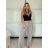 Lange Sommerhose in Übergröße für Damen (S/M/L Einheitsgröße) ITALIAN FASHION IM425271 -   hellblau -   S / M / L