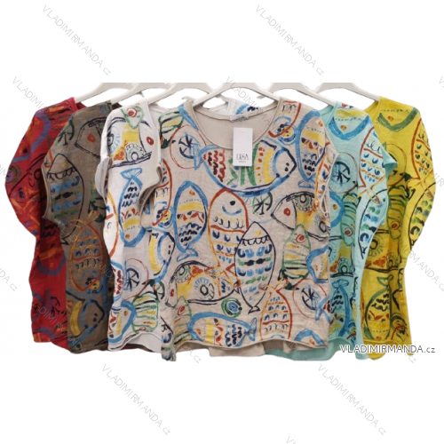 Langärmliges Sweatshirt mit Reißverschluss für Damen (S/M/L EINHEITSGRÖSSE) ITALIAN FASHION IMPLI2539762