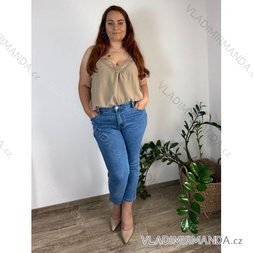 Damen-Tanktop aus Spitze in Übergröße (XL/2XL ONE SIZE) ITALIAN FASHION IMBM23023
