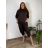 Kurzärmliges Sommer-Freizeitkleid für Damen (S/M/L EINHEITSGRÖSSE) ITALIAN FASHION IMWGB25022  grau
