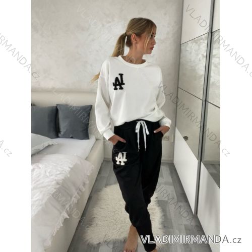 Set aus Langarm-Sweatshirt und langer Damen-Jogginghose (S/M/L ONE SIZE) ITALIAN FASHION IMD25037