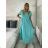 Kurzes lässiges Sommerkleid mit kurzen Ärmeln für Damen CARLA (S/M/L EINHEITSGRÖSSE) ITALIAN FASHION IMSM25191