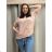 Übergroßer gestrickter Langarmpullover für Damen (S/M EINHEITSGRÖSSE) ITALIAN FASHION IMSN2416125