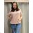 Übergroßer gestrickter Langarmpullover für Damen (S/M EINHEITSGRÖSSE) ITALIAN FASHION IMSN2416125