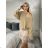 Kleid mit Knöpfen und geknöpften Damen (uni s-m) ITALIAN FASHION IM2203948