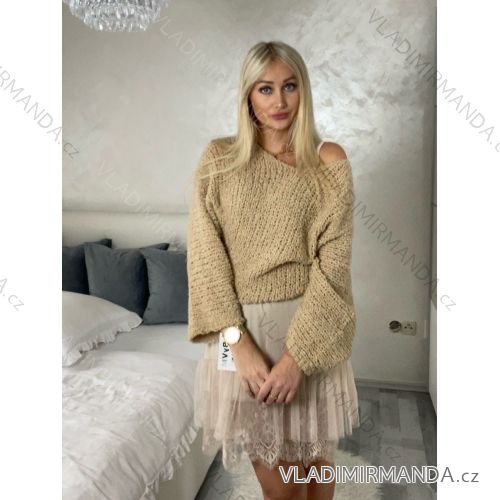 Kleid mit Knöpfen und geknöpften Damen (uni s-m) ITALIAN FASHION IM2203948 braun S/M