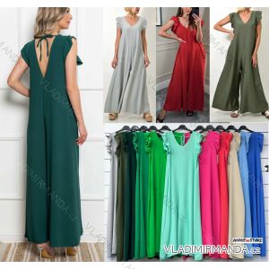 Langes Chiffon-Kurzarmkleid für Damen (S/M ONE SIZE) ITALIAN FASHION IMWGS231048
