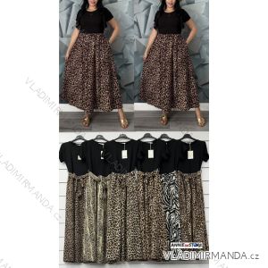 Kurzärmliges Sommer-Freizeitkleid für Damen (S/M/L EINHEITSGRÖSSE) ITALIAN FASHION IMWGB25022