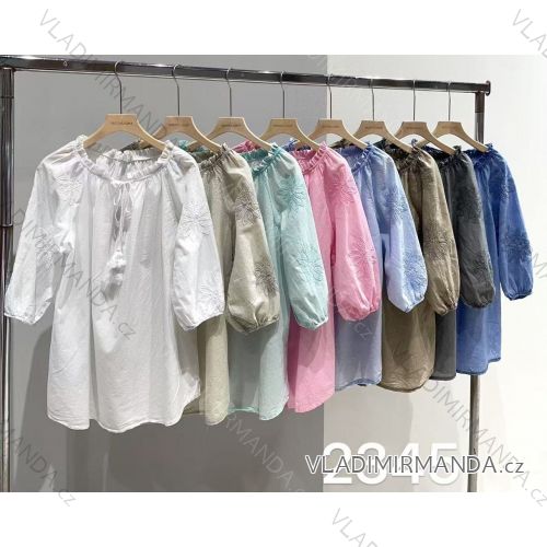 Langärmlige Tunika für Damen (S/M/L EINHEITSGRÖSSE) ITALIAN FASHION IMWCP25NEAPOL