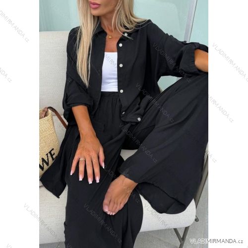 Elegantes Hemd Langarm Damen Kleid (S / M ONE SIZE) ITALIAN FASHION IMWY21734