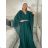 Langes elegantes Kurzarmkleid für Damen (S/M/L EINHEITSGRÖSSE) ITALIAN FASHION IMPSH2550410