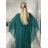 Langes elegantes Kurzarmkleid für Damen (S/M/L EINHEITSGRÖSSE) ITALIAN FASHION IMPSH2550410 M / L Wein