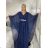Langes elegantes Kurzarmkleid für Damen (S/M/L EINHEITSGRÖSSE) ITALIAN FASHION IMPSH2550410 M / L Wein