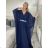 Langes elegantes Kurzarmkleid für Damen (S/M/L EINHEITSGRÖSSE) ITALIAN FASHION IMPSH2550410 M / L Wein