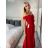 Langes trägerloses Pailletten-Partykleid für Damen (Einheitsgröße S/M) ITALIAN FASHION IMPSH233348