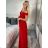 Langes trägerloses Pailletten-Partykleid für Damen (Einheitsgröße S/M) ITALIAN FASHION IMPSH233348 -   weiß -   S / M