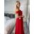 Langes trägerloses Pailletten-Partykleid für Damen (Einheitsgröße S/M) ITALIAN FASHION IMPSH233348 -   weiß -   S / M
