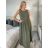 Leicht gestrickter Langapullover für Damen (L/XL EINHEITSGRÖSSE) ITALIAN FASHION IM723GALA S / M / L schwarz