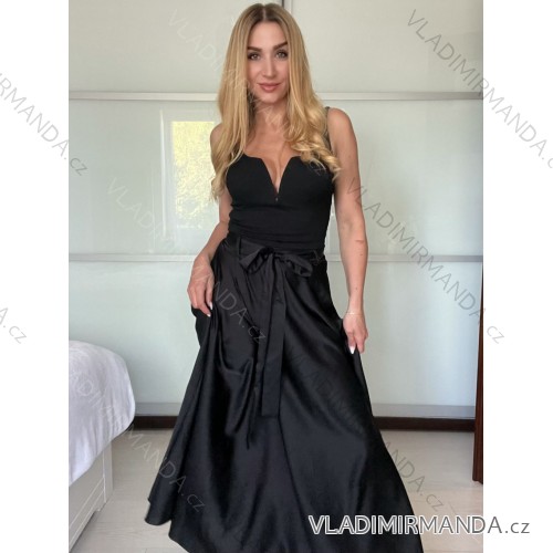 Lange Damenhose (S/M EINHEITSGRÖSSE) ITALIAN FASHION IMPDY23LC5918 -   schwarz -   S / M