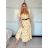 Carmen Sommerkleid (S / M / L ONE SIZE) ITALIAN FASHION IMWY22051 -   žlutá -   S / M / L