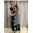 Ärmelloses langes Sommerkleid von Icecool für Damen (M/L-XL/2XL) AINUOSI ITALIAN FASHION IMB23H01 M / L schwarz