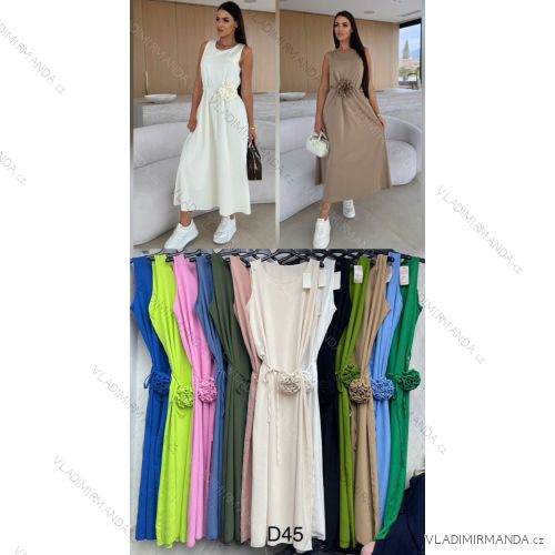 Kurzärmliges Sommer-Freizeitkleid für Damen (S/M/L EINHEITSGRÖSSE) ITALIAN FASHION IMWGB25022