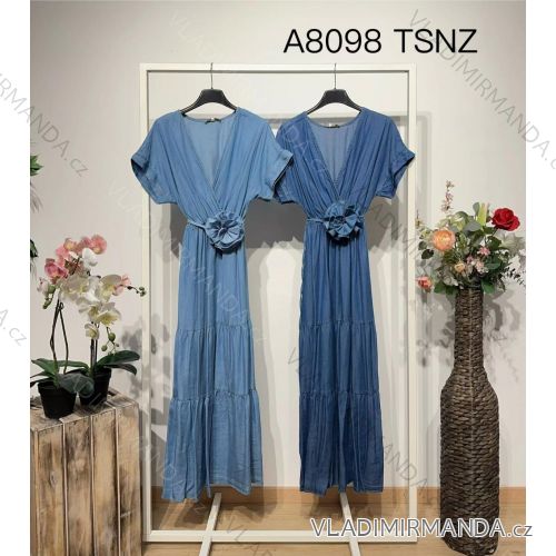 Sommerchiffon-Sommerkleid Carmen (S / M ONE SIZE) ITALIAN FASHION IMWA222561