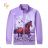 Leichtes Langarm-Sweatshirt mit Reißverschluss für Kinder und Jugendliche, Mädchen (116-146) KUGO SM3531