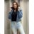 Damen-Jeansjacke (S-2XL) M.SARA MSR24A2090-4