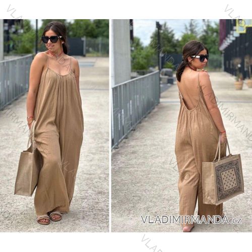 Langer Sommeroverall für Damen mit Trägern (S/M/L ONE SIZE) ITALIAN FASHION IMM25m56631