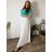 Damen 3/4 Langarm-Hemdkleid (XS/S/M Einheitsgröße) ITALIAN FASHION IMD25030 54/56/58 weiß
