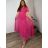 Kleid Lang Elegant Party Kurzarm Damen Übergröße (2XL-4XL) ITALIAN FASHION IMPSH233589V schwarz 50/52
