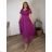 Kleid Lang Elegant Party Kurzarm Damen Übergröße (2XL-4XL) ITALIAN FASHION IMPSH233589V