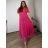 Kleid Lang Elegant Party Kurzarm Damen Übergröße (2XL-4XL) ITALIAN FASHION IMPSH233589V