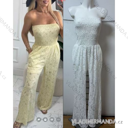 Langer, eleganter, ärmelloser Damen-Overall (Einheitsgröße S/M) ITALIAN FASHION IMWGS231166