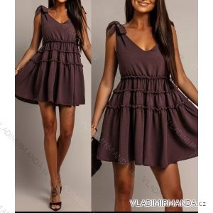 Kurzärmliges Sommer-Freizeitkleid für Damen (S/M/L EINHEITSGRÖSSE) ITALIAN FASHION IMWGB25022