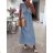 Kurzärmliges Sommer-Freizeitkleid für Damen (S/M/L EINHEITSGRÖSSE) ITALIAN FASHION IMWGB25022