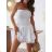 Kurzärmliges Sommer-Freizeitkleid für Damen (S/M/L EINHEITSGRÖSSE) ITALIAN FASHION IMWGB25022