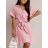 Langes lässiges Kurzarm-Damenkleid, übergroß (42/44/46 Einheitsgröße) ITALIENISCHE MODE IMD2525370