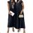 Langes lässiges Kurzarm-Damenkleid, übergroß (42/44/46 Einheitsgröße) ITALIENISCHE MODE IMD2525370