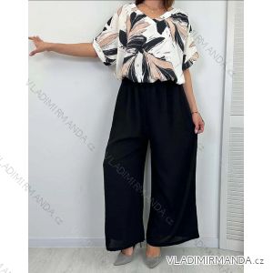 Langes lässiges Kurzarm-Damenkleid, übergroß (42/44/46 Einheitsgröße) ITALIENISCHE MODE IMD2525370