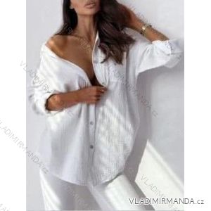 Langes lässiges Kurzarm-Damenkleid, übergroß (42/44/46 Einheitsgröße) ITALIENISCHE MODE IMD2525370