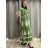 Kurzärmliges Sommer-Freizeitkleid für Damen (S/M/L EINHEITSGRÖSSE) ITALIAN FASHION IMWGB25022 XL/2XL grün