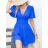Langes lässiges Kurzarm-Damenkleid, übergroß (42/44/46 Einheitsgröße) ITALIENISCHE MODE IMD2525370