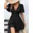 Langes lässiges Kurzarm-Damenkleid, übergroß (42/44/46 Einheitsgröße) ITALIENISCHE MODE IMD2525370