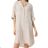 Langes lässiges Kurzarm-Damenkleid, übergroß (42/44/46 Einheitsgröße) ITALIENISCHE MODE IMD2525370