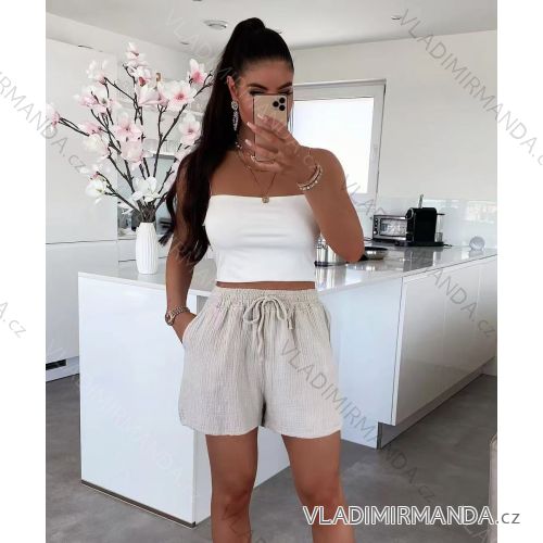 Langes lässiges Kurzarm-Damenkleid, übergroß (42/44/46 Einheitsgröße) ITALIENISCHE MODE IMD2525370